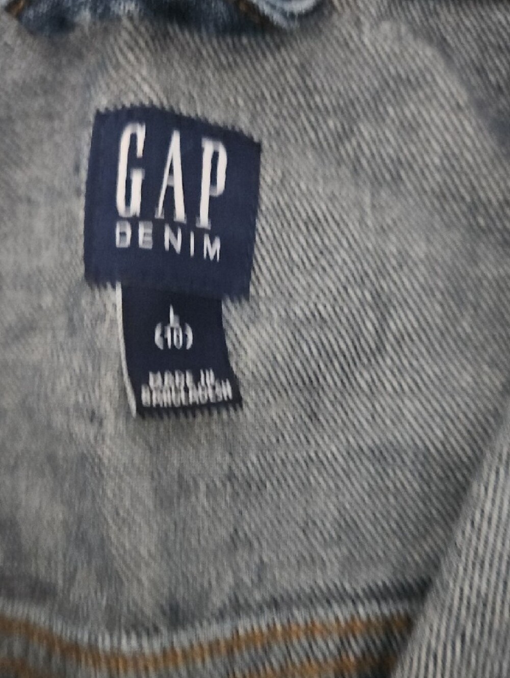 GAP Boys's Dark Blue Denim Jacket. Size L (10) - Picture 3 of 3